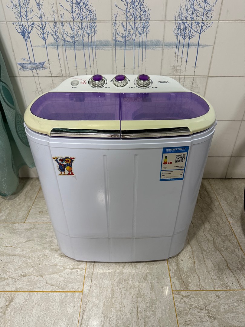 Mini small Washing Machine with Spin dryer, TV & Home Appliances