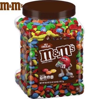 M&M’s  Milk Chocolate Pantry Size in Big JAR! Imported