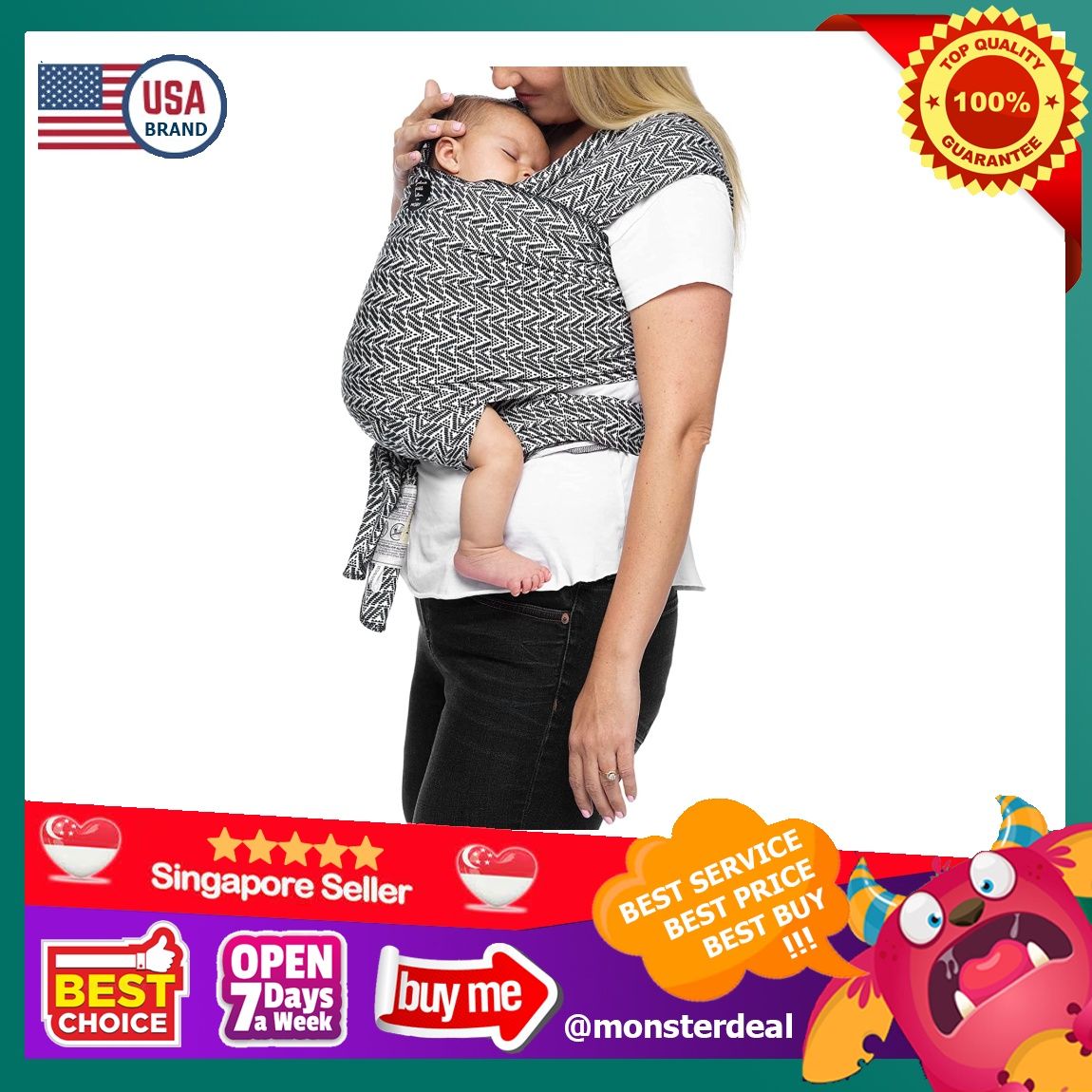 Moby Baby Carrier Wrap - Starry Nights of Salvador