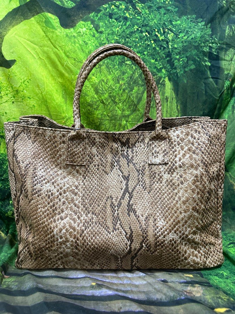 Snakeskin tote hotsell