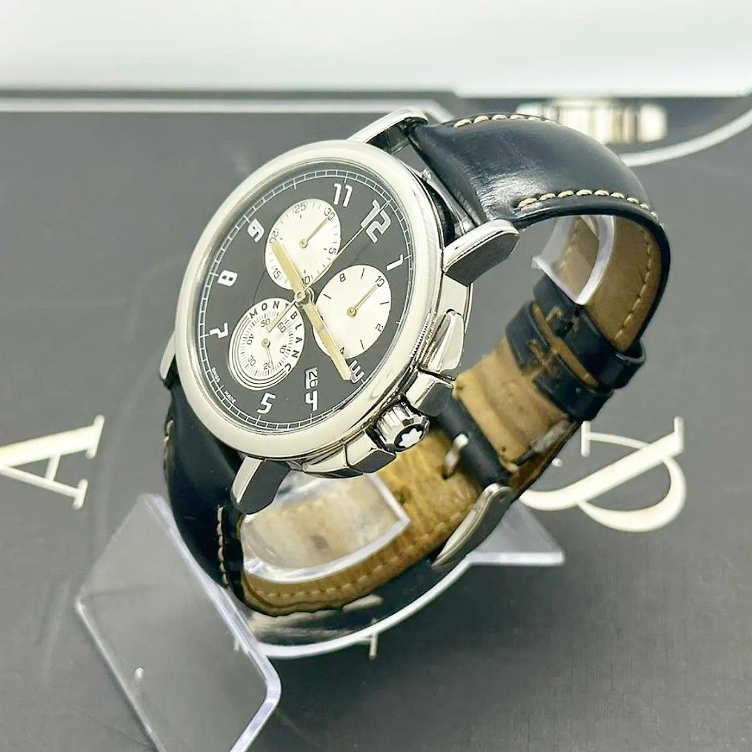 Montblanc Summit Chronograph (Category: Luxury Watches) located in Manila. Submitted by ab.authentic.collection (Listing ID 1234030880, Image 2). Description: Available for Sale Montblanc Summit Chronograph - Ref. 7060 - 40mm in diameter - Quartz; Keeps good time - With free travel leather pouch included and extra leather strap - Unit only Open for Meetups (Sure buyer) Price: 45,000.