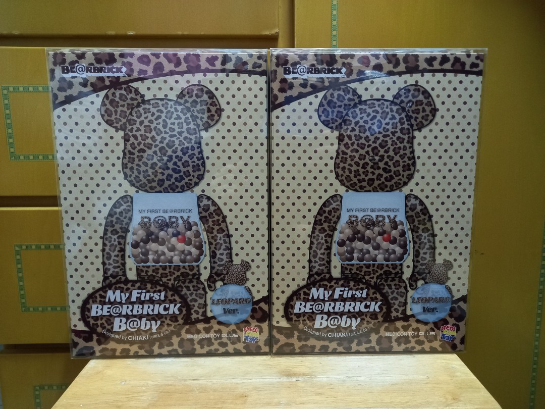 MY FIRST BE@RBRICK B@BY LEOPARD Ver.100％ & 400％新款豹紋熊耳