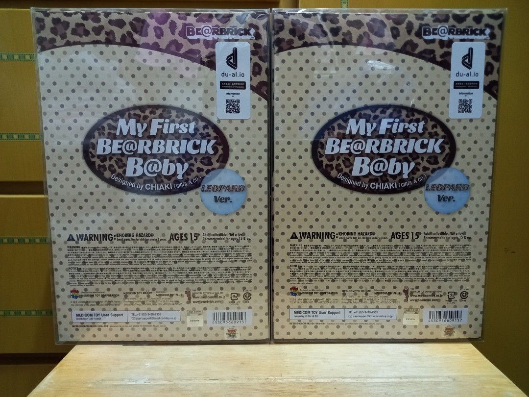 MY FIRST BE@RBRICK B@BY LEOPARD Ver.100％ & 400％新款豹紋熊耳