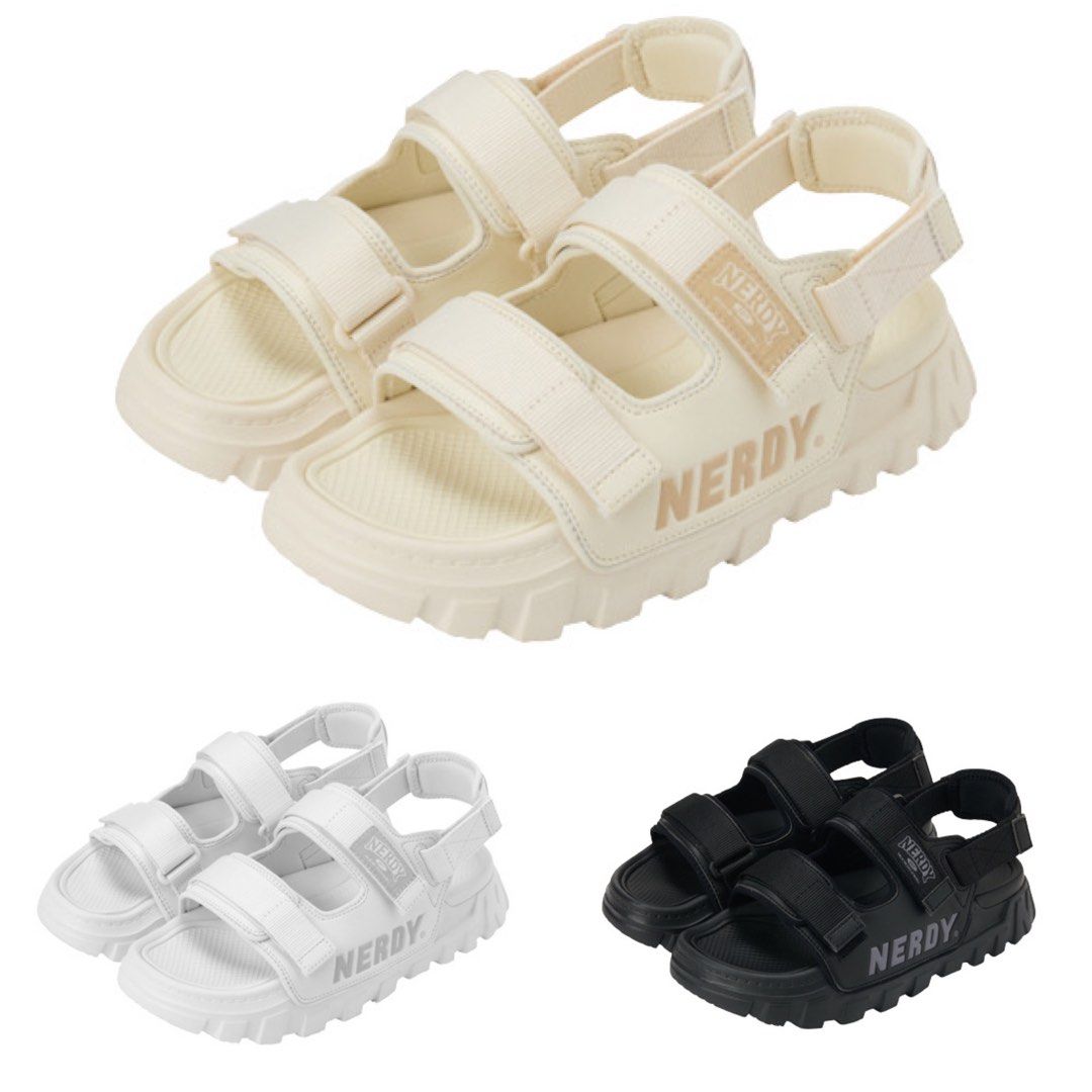 NERDY Double Strap Breadsole Sandals 2023 Women s Fashion