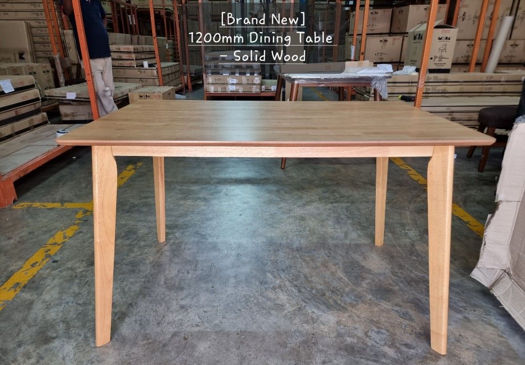 [NEW] 1200mm Dining Table, 4 seater Meja Makan Solid Wood, Furniture