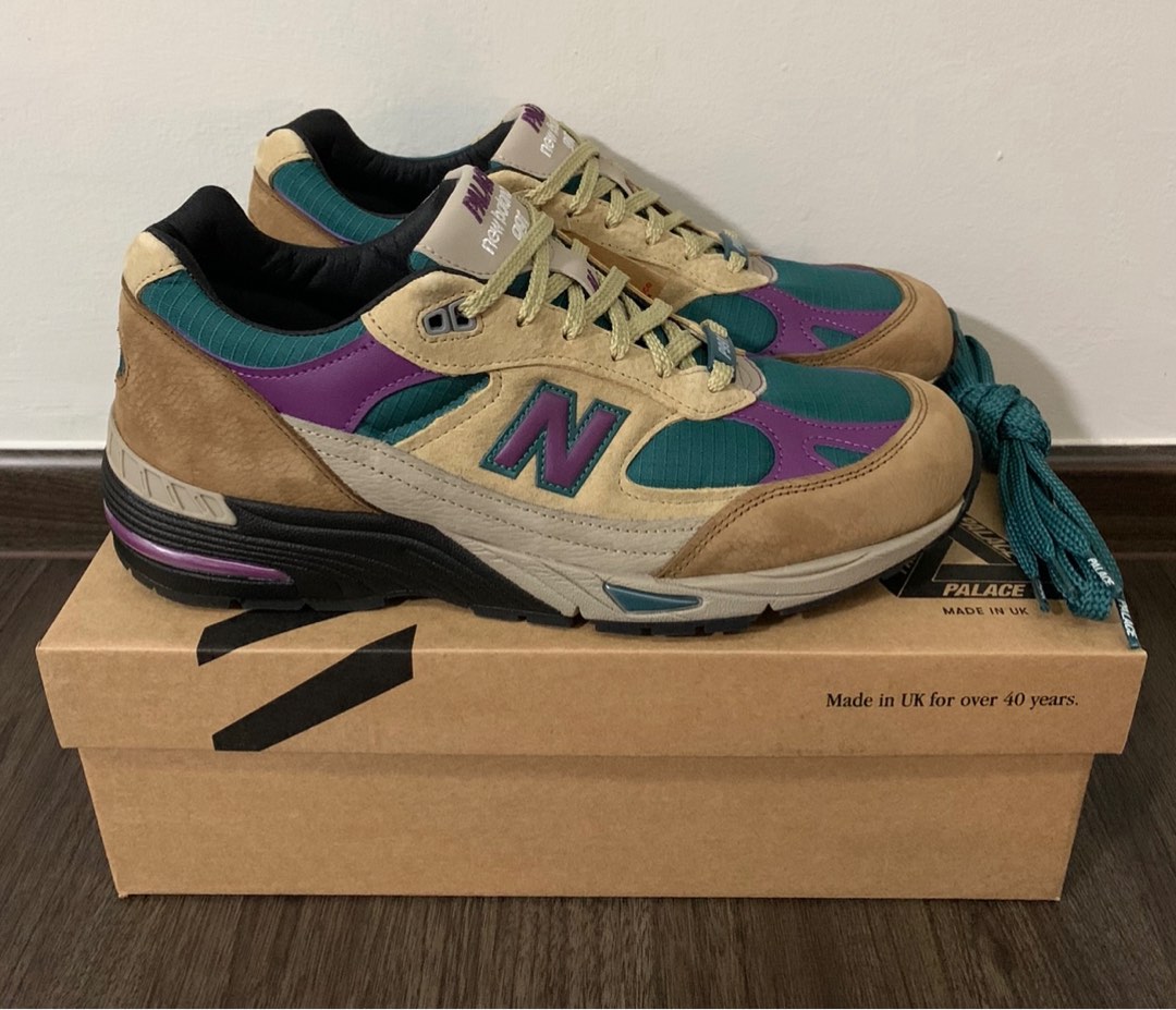 New balance 991 x Palace, Men's Fashion, Footwear, Sneakers on Carousell