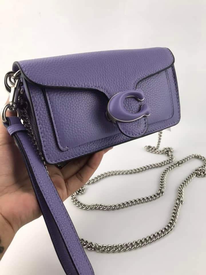 Purple crossbody coach purse outlet