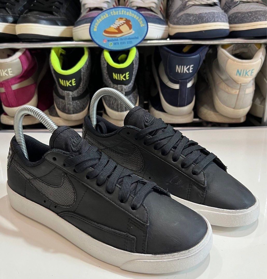 nike blazer low essential sneaker white and black