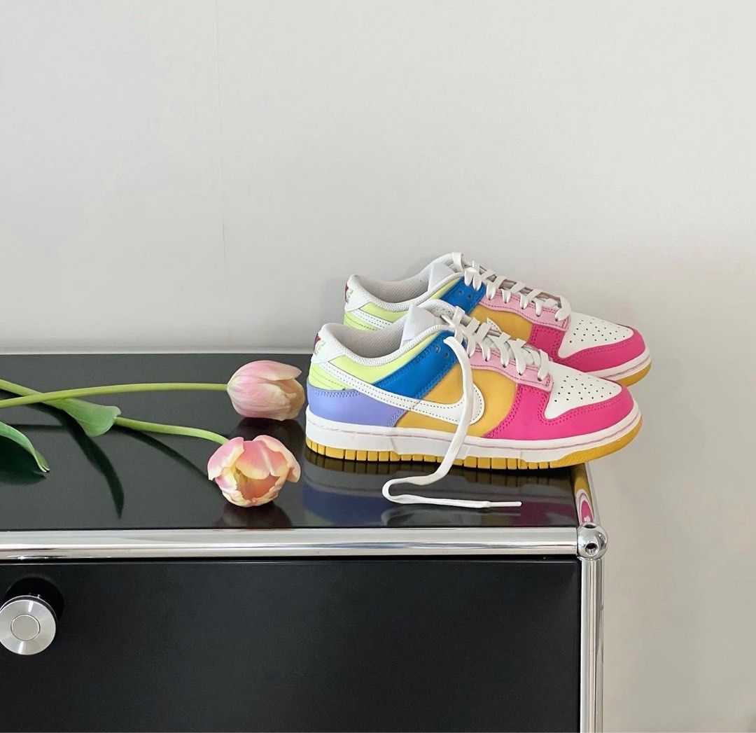 Nike Dunk Low Multi Color Women s Fashion Footwear Sneakers on