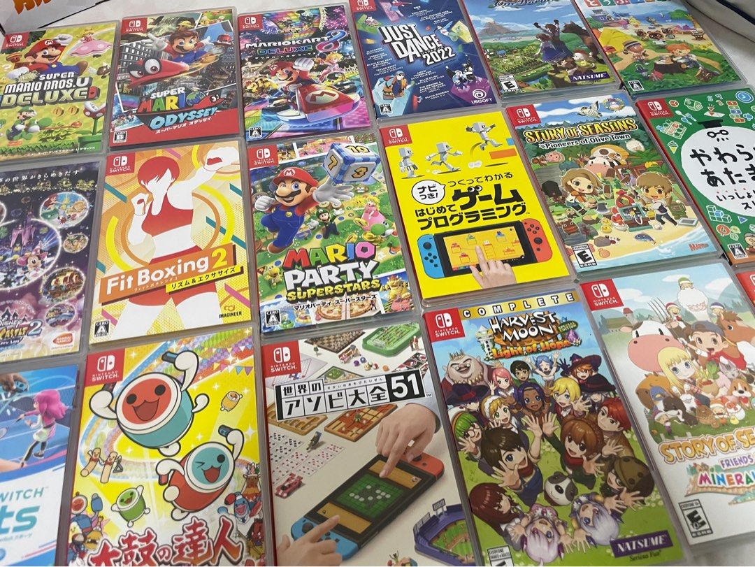 Nintendo Switch Games (Category: Nintendo) located in Manila. Submitted by ekam_ (Listing ID 1233901153, Image 1). Description: AVAILABLE Super Mario Odyssey - 2000 Super Mario Bros. Deluxe - SOLD Harvest Moon Light of Hope - 1000 Harvest Moon One World - 1500 Story of Seasons Friends of Mineral Town - SOLD Story of Seasons Pioneers of Olive Town - SOLD Disney Magic Castle 2 - 2000 Animal Crossing - SOLD Big Brain Academy (Japan Version but can b