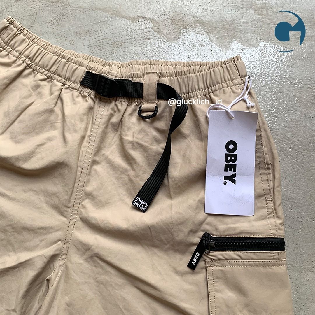 Obey Warfield Trek Shorts - humus