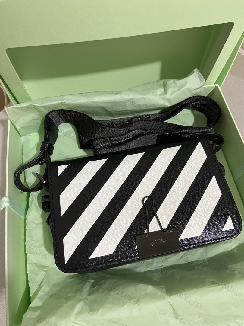 Off white diag flap mini shoulder bag