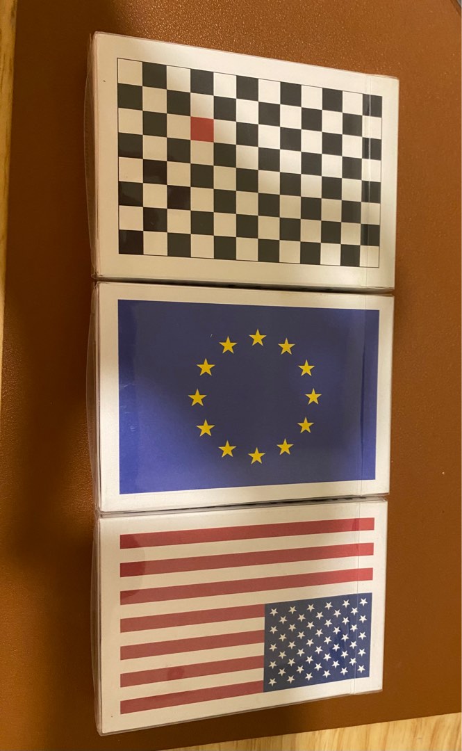 Opened anyone worldwide OG checkerboard souvenirs playing card set