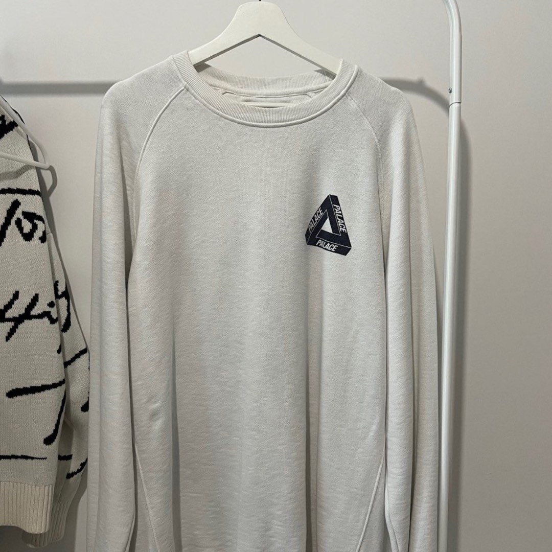 Palace Skateboards Slub Crew Ecru (XL), Men's Fashion, Tops & Sets ...