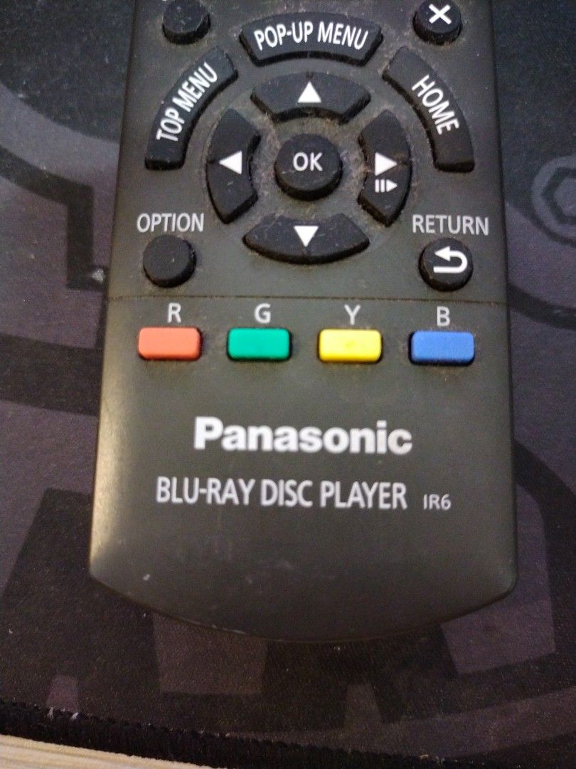 Panasonic Bluray remote control, 家庭電器, 電視 & 其他娛樂, 藍光及播放器 Carousell