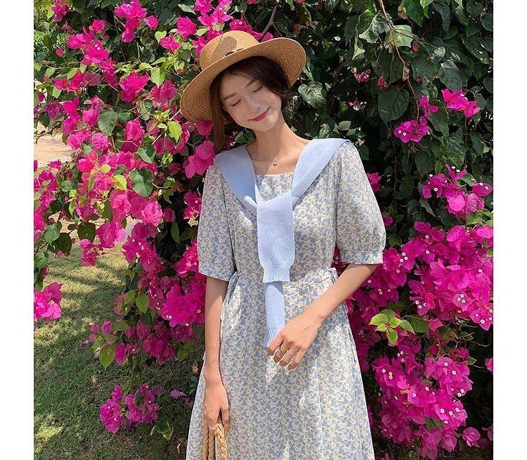 Korean pastel dress hot sale