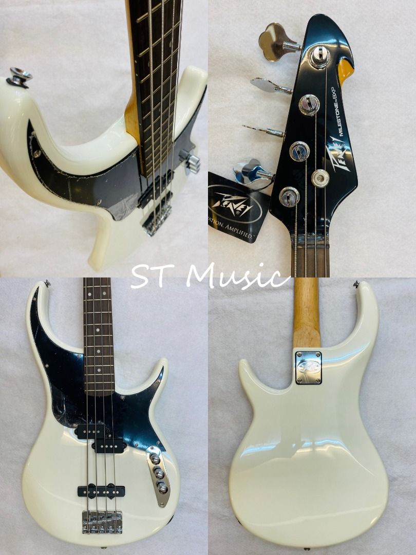 PEAVEY ZODIAC BXP WH白色PJ BASS (附琴袋), 書籍、休閒與玩具, 樂器
