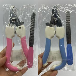 Pet Nail Clipper Set Dog Cat Nail File Multifunctional Clippers Cutter Clip Nail Cutter Pink Blue
