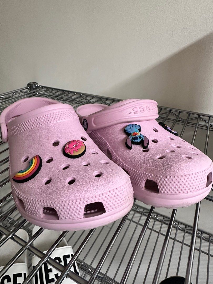 Pink crocs size 5 hotsell