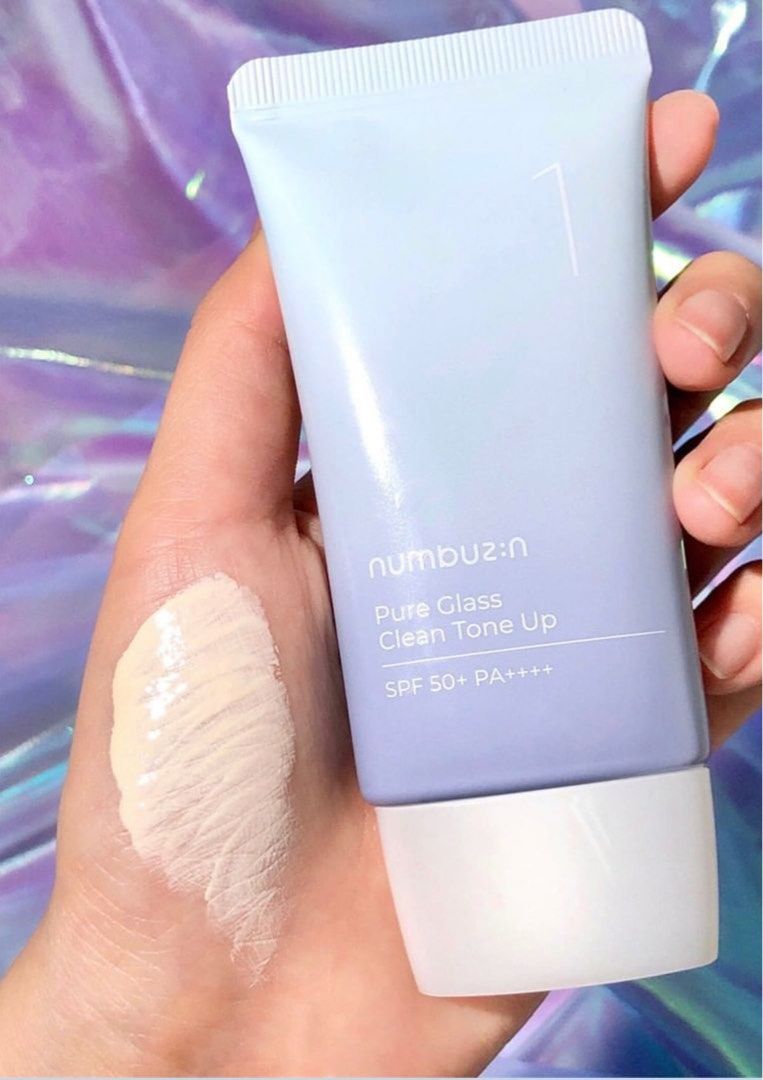 [PLUS FREEBIES] Numbuzin No.1 Pure Glass Clean Tone Up Sunscreen SPF50 ...