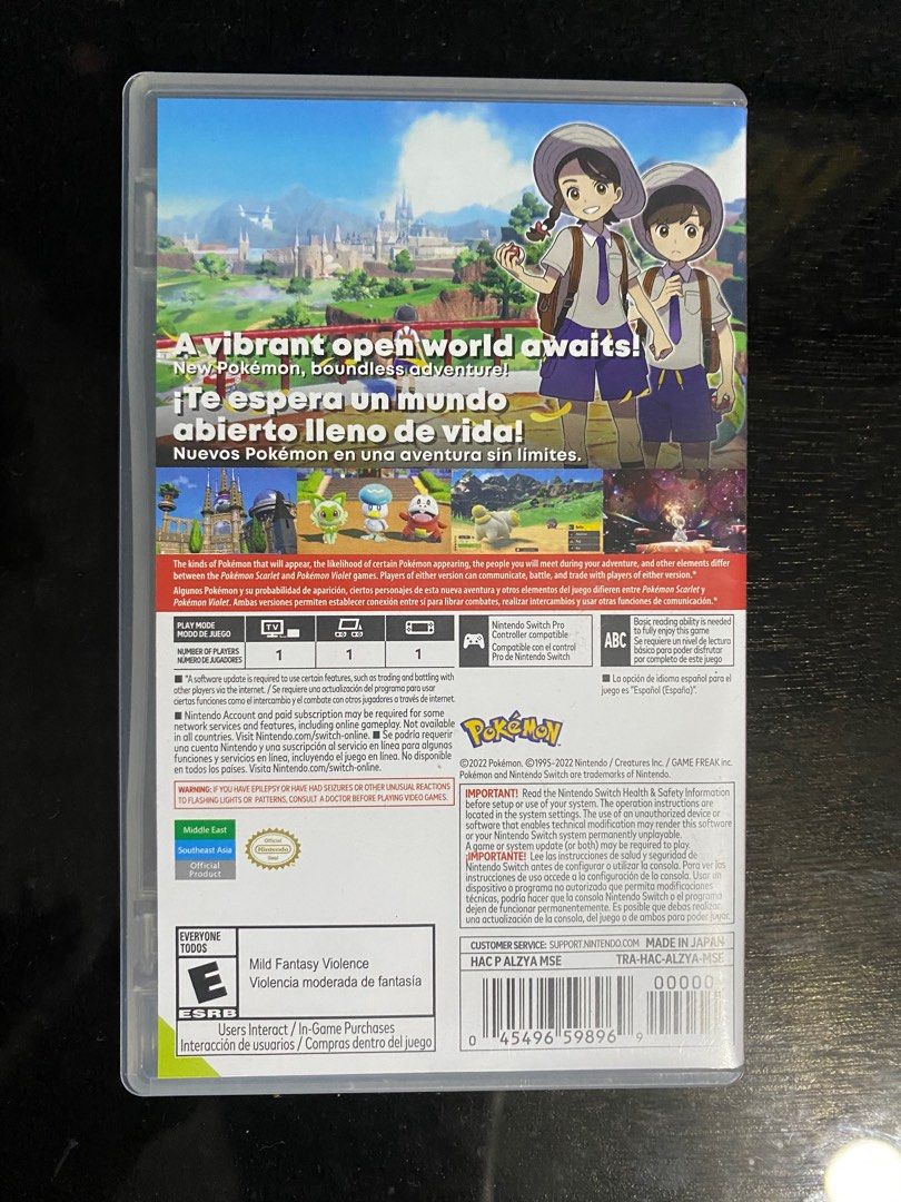 Pokemon Violet & Pokemon Sword (Category: Nintendo) located in Taguig. Submitted by devmrey02264 (Listing ID 1234021882, Image 2). Description: For sale only 1800 each Negotiable if bundle. .