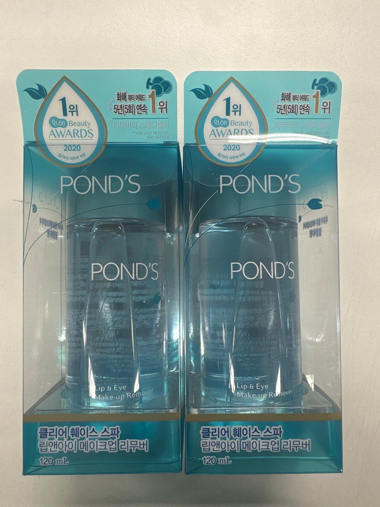 POND'S clear face spa lip and eye remover 120ml, Beauty & Personal Care