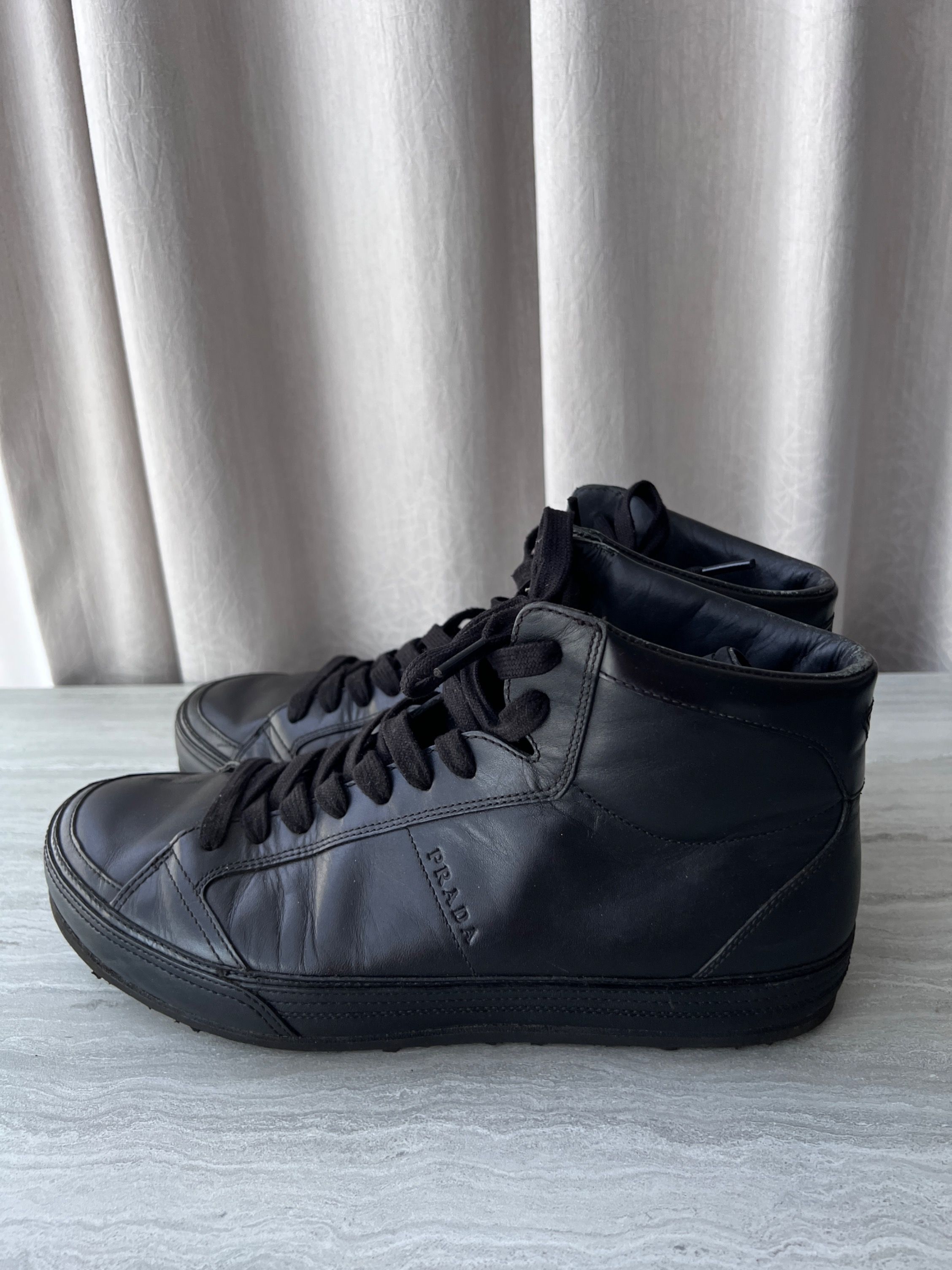 All black prada sneakers sale