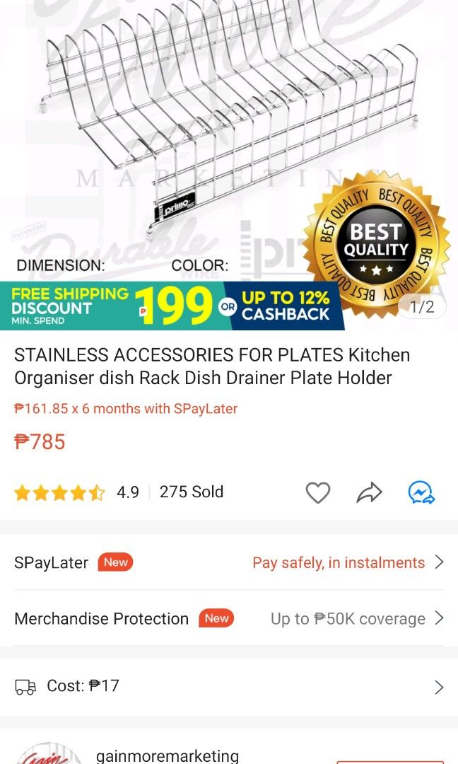 Primo casa dish rack on Carousell