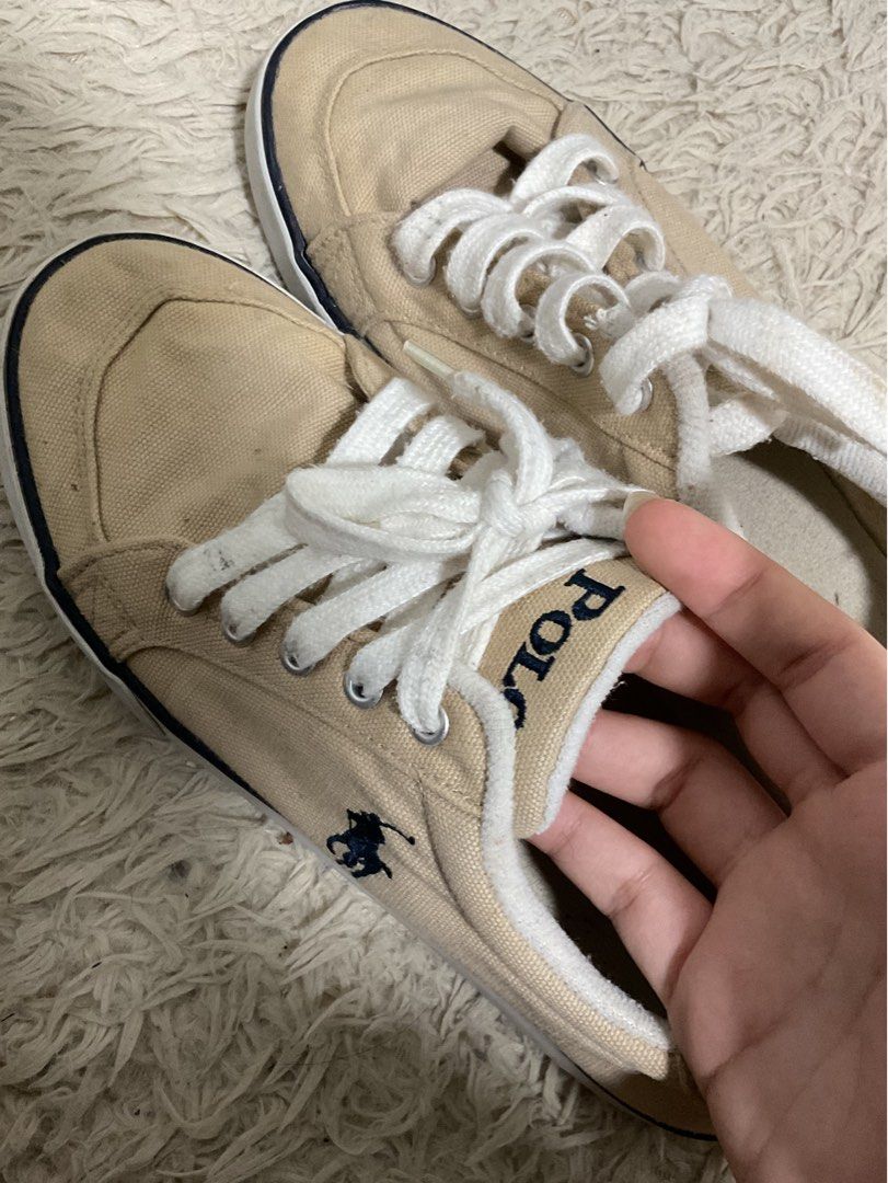 Women's polo ralph on sale lauren canvas shoes