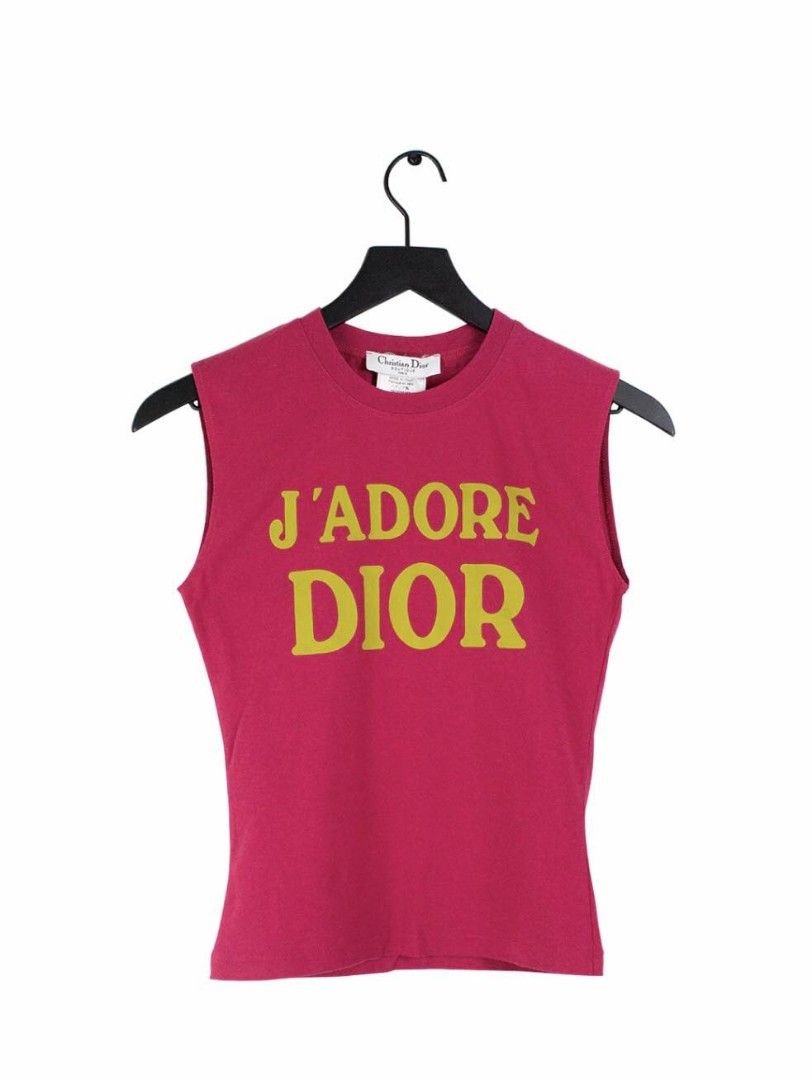 CHRISTIAN DIOR DIOR NOT WAR TANK TOP  RDB