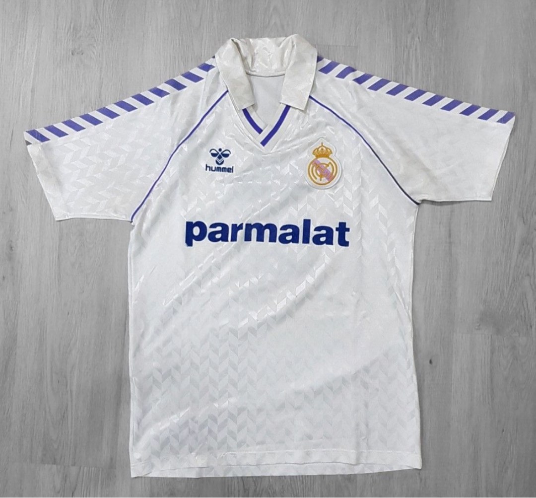 Maillot Hummel Real Madrid Parmalat – Vintage – Taille M – Occasion