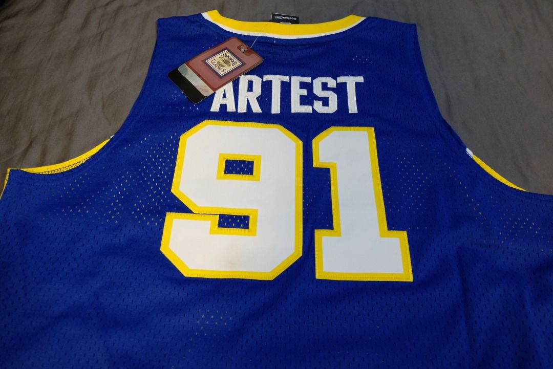 Nike, Shirts, Nike Team Ron Artest Indiana Pacers Jersey 23 White Mens  Size 2xl Length 2
