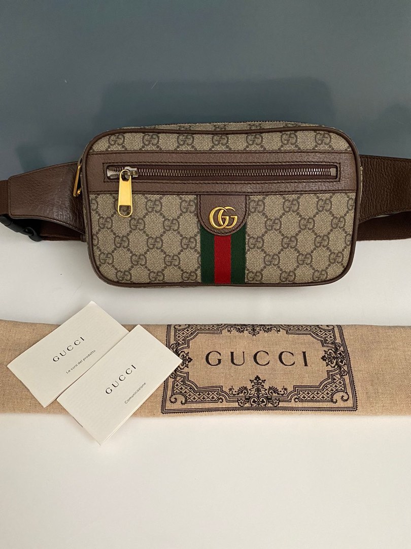 Auth GUCCI GG Waist Pouch shoulder Bumbag Belt Bag Fanny Pack Vintage VGC