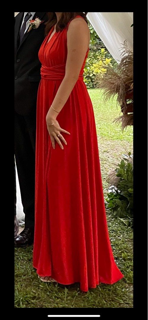 Rust Infinity Dress (Category: Evening dresses & gowns) located in Quezon City. Submitted by louiseclosetsale (Listing ID 1202026745, Image 3). Description: .