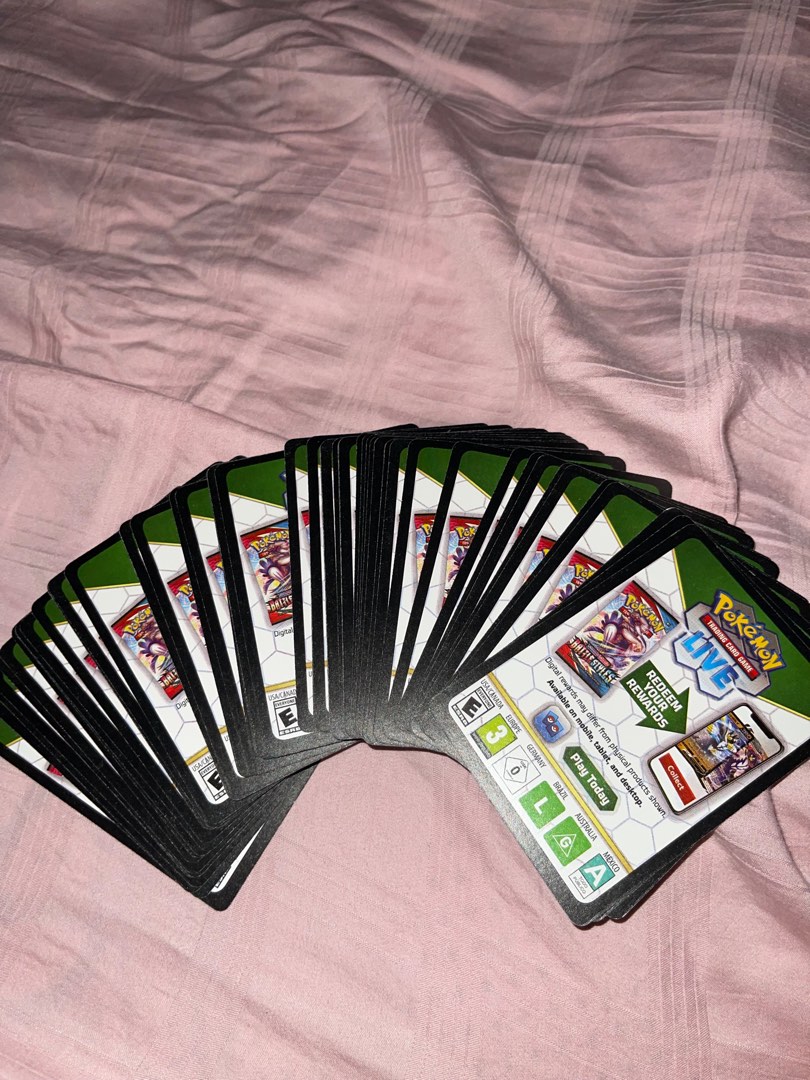 125 Scarlet and violet code cards , Hobbies & Toys, Toys & Games on ...