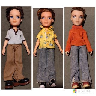 Set Bundle 3 Bratz Boys doll dolls