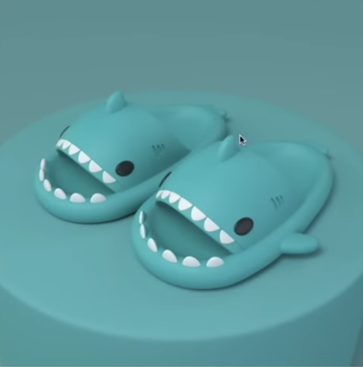 Shark slides, Men's Fashion, Footwear, Flipflops and Slides on Carousell