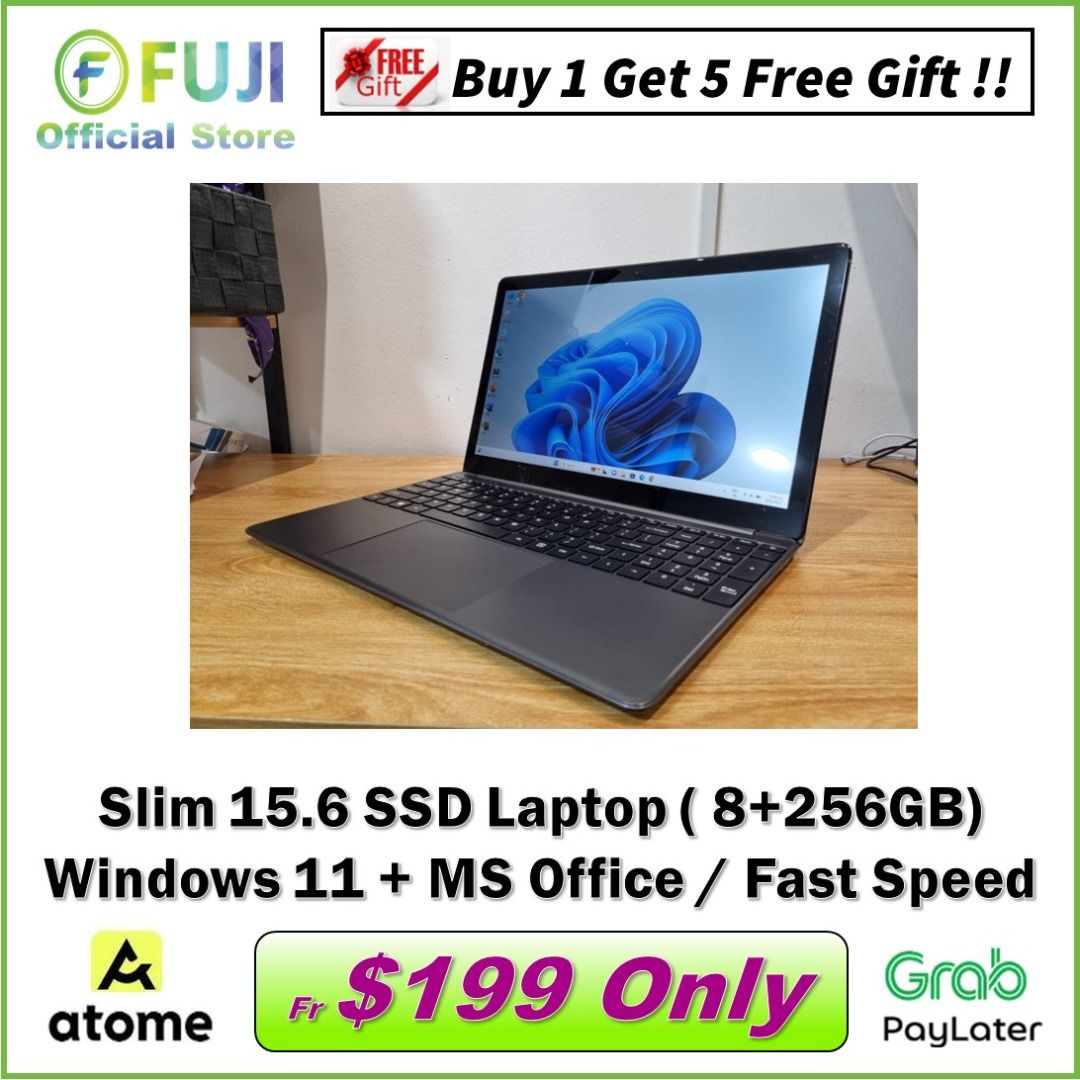 Slim 15.6 Inch SSD Laptop 128GB SSD 8GB RAM Windows 11 Free MS Office Fast Speed Large Screen Best Deal in Town Computers Tech Laptops Notebooks on Carousell
