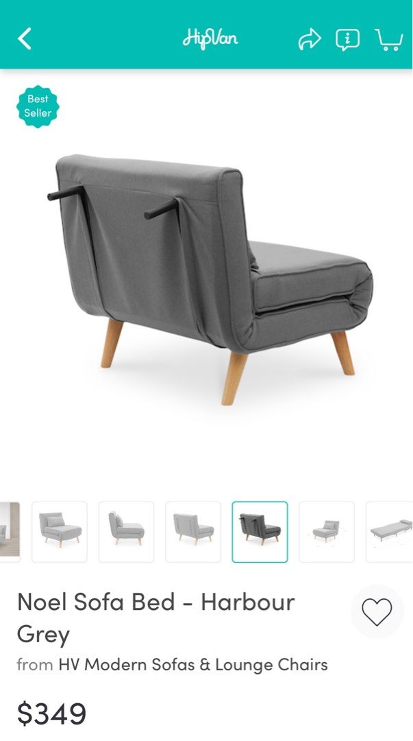 Sofa Bed (Hipvan), Furniture & Home Living, Furniture, Sofas on Carousell