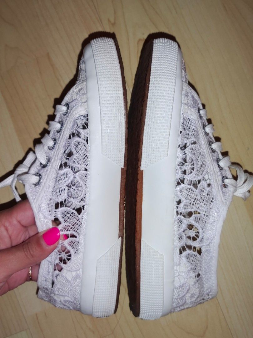 Superga macramew white store