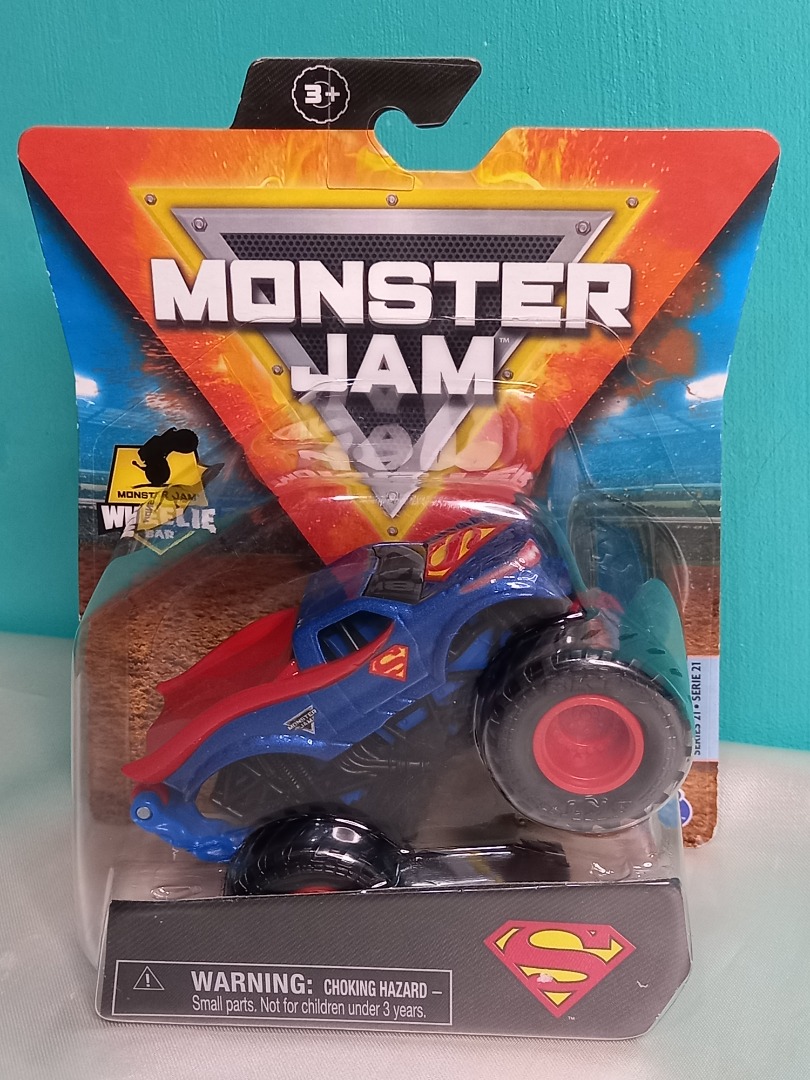 "Superman" Monster Jam Toy Truck Spin Master Series 21 on Carousell