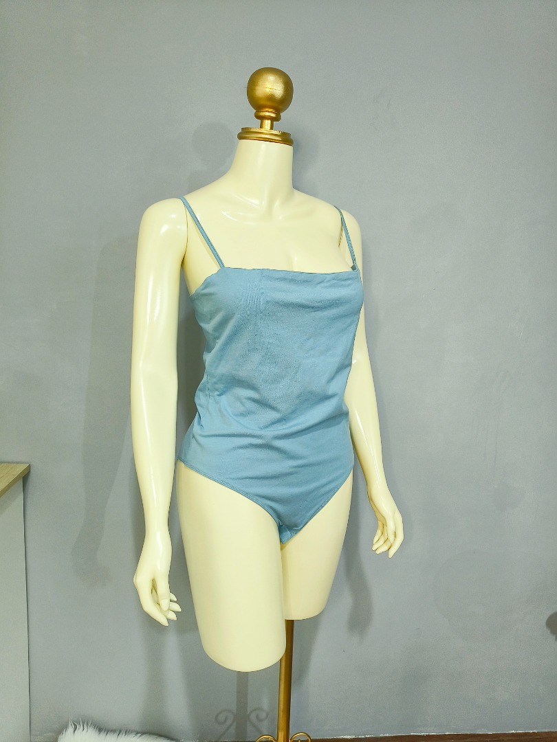 SUPRE Baby Blue Bodysuit on Carousell