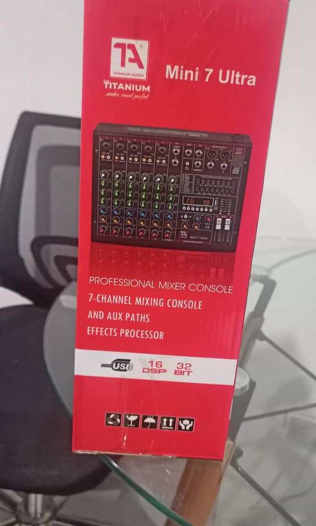 Titanium Main Console Titanium Mini7 Ultra 32Bit 7 Channel Mixing Console 16 DSP Effects ...