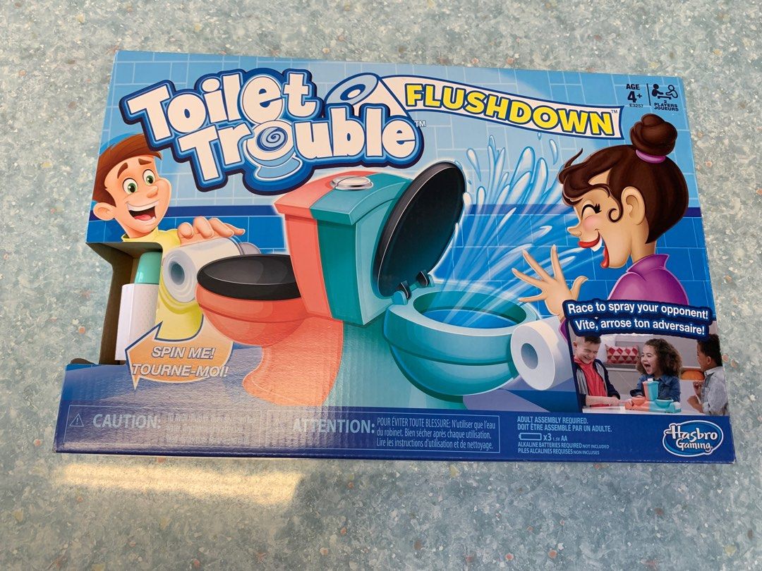 Toilet Trouble Flushdown, 興趣及遊戲, 玩具 & 遊戲類 Carousell