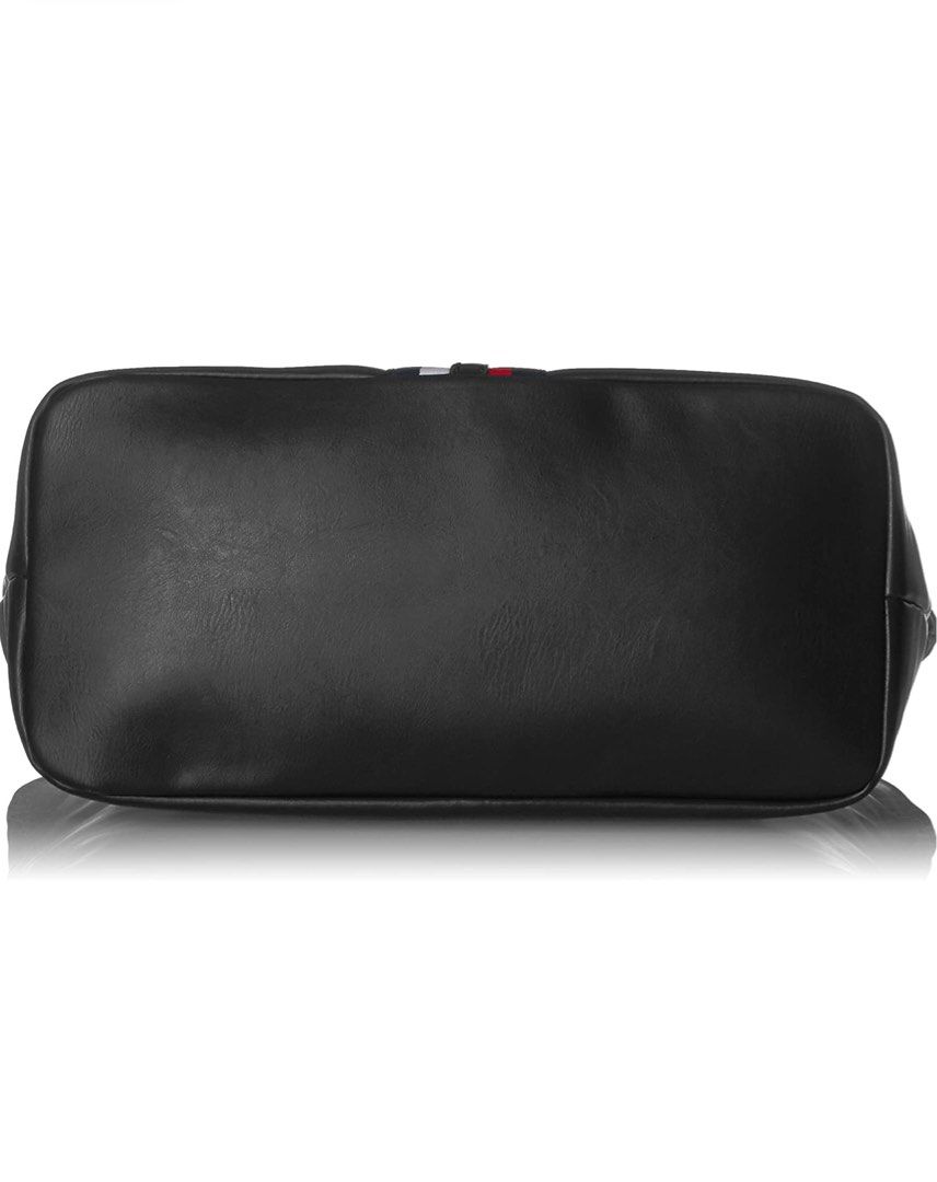 Tommy Hilfiger TH Jaden Zip Top Large Travel Black Laptop Tote Bag