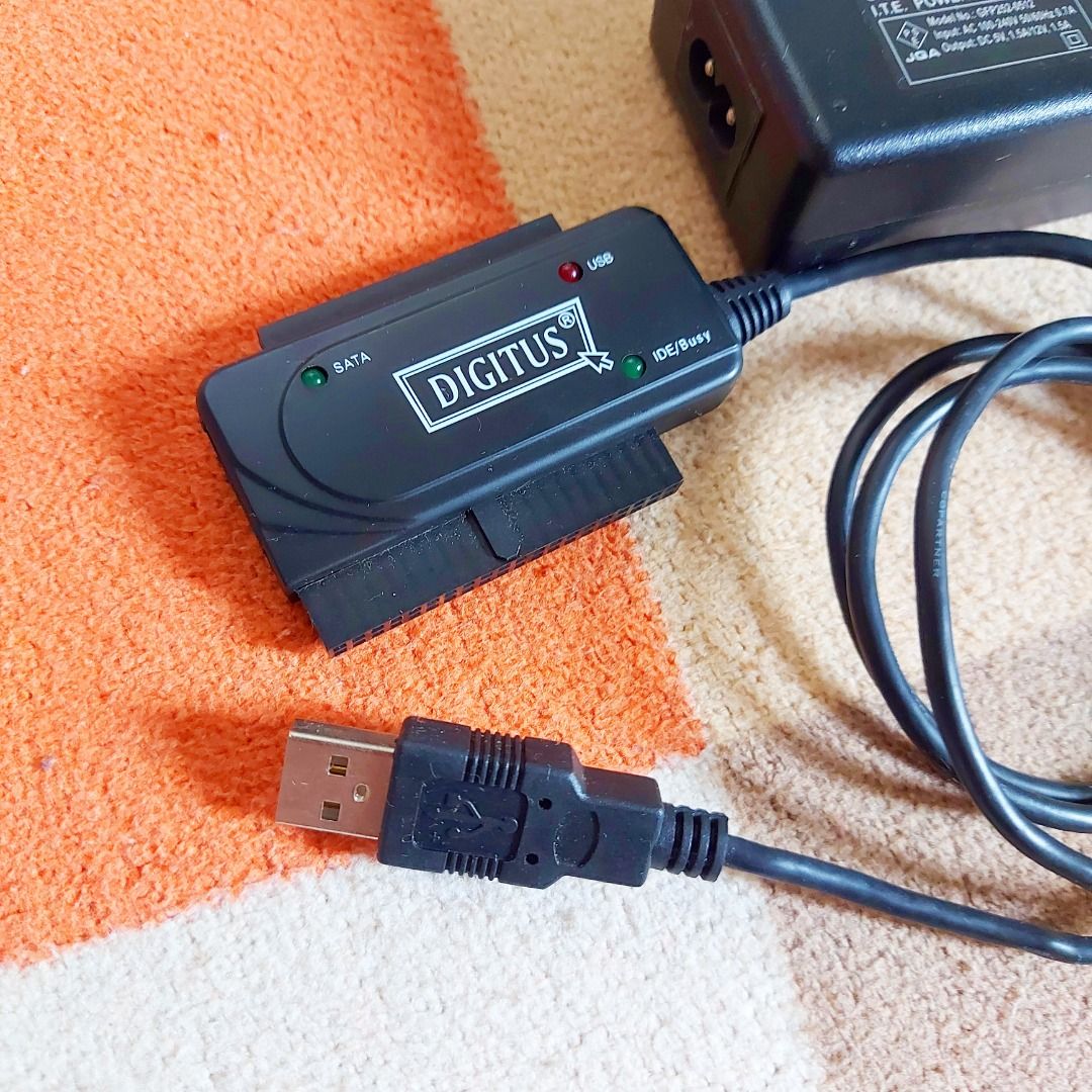 USB2.0 TO IDE&SATA CABLE ADAPTOR DIGITUS, Computers & Tech, Parts