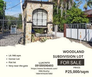 Vacant Corner Lot in  Woodland Subdivision, Angeles City