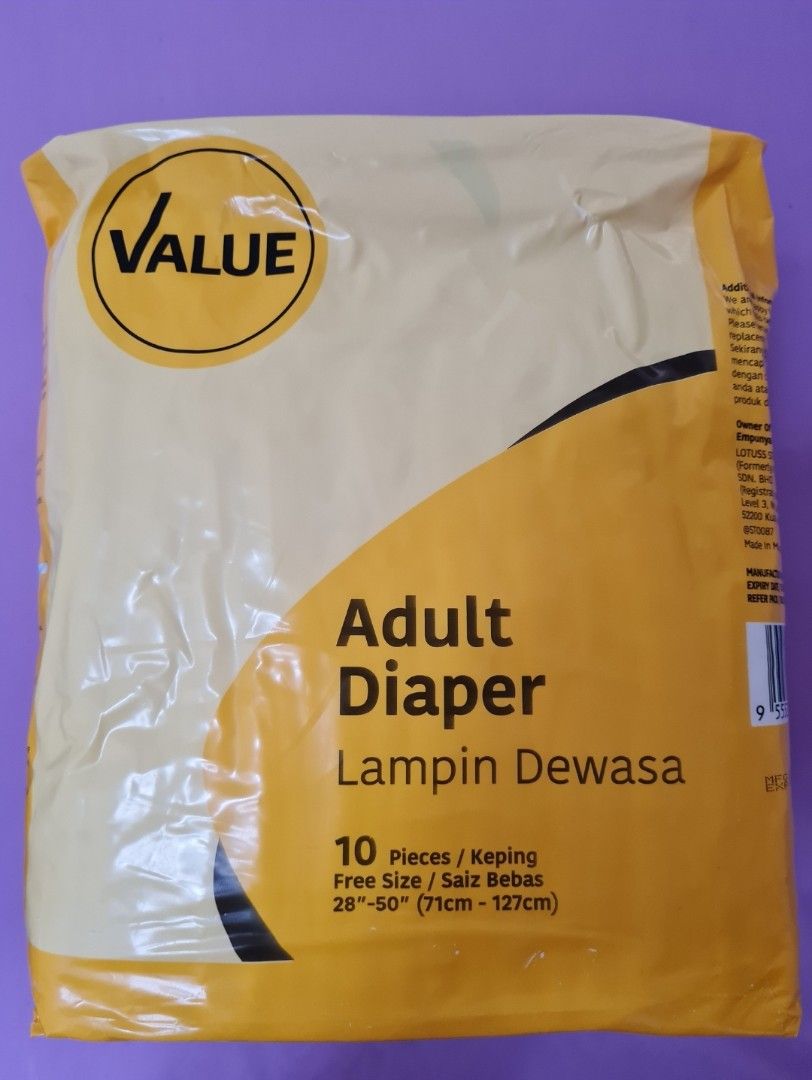 Value Adult Diaper, Health & Nutrition, Assistive & Rehabilatory Aids