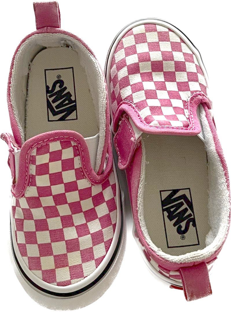 Checkerboard Slip Baby Pink Checkered Vans Vans Slip On Toddler