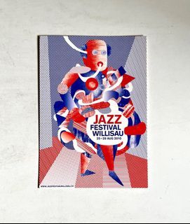 Vintage Jazz Festival Willisau Switzerland postcard